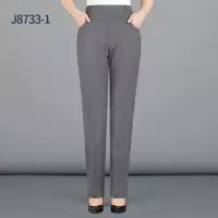 迪鲁奥（DILUAO)新款女装【品质保障】妈妈裤子女2021新款中年常规大码中老年女裤春季外穿高腰长裤 J8733-