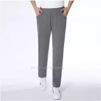 迪鲁奥（DILUAO)2019年秋季冬新款授权店铺棉中老年女裤子秋冬加绒厚款大码常规紧腰中年妈妈韩版长裤