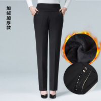 迪鲁奥(DILUAO)中老年人妈妈裤子2021新款春秋女装常规紧腰外穿中年女裤