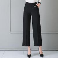 迪鲁奥(DILUAO)轻奢品质妈妈裤子中老年人秋装女休闲针织裤春秋款外搭松紧腰2021条纹新款