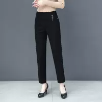 迪鲁奥(DILUAO)轻奢品质中老年女裤春秋款高腰外穿妈妈款裤子常规40-50岁中年人女装