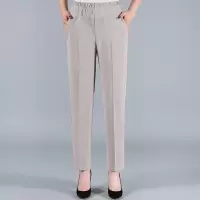 迪鲁奥(DILUAO)高端轻奢中老年人秋装女60岁70奶奶春秋常规长裤妈妈休闲松紧高腰裤子外穿