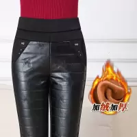 迪鲁奥(DILUAO)[新款妈妈装] 缤纷圣诞季秋冬加绒加厚外穿高腰中年人妈妈裤子保暖中老年女裤棉裤