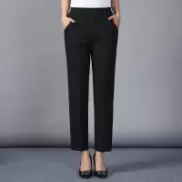 迪鲁奥(DILUAO)秋装2021新款妈妈春秋裤子显瘦中老年人女式裤大码常规休闲九分裤