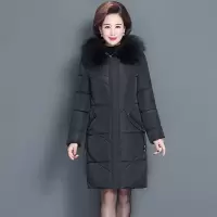 迪鲁奥(DILUAO)羽绒服女中老年冬装中长款妈妈装200斤加大码中年外套冬季新款官方