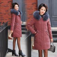迪鲁奥(DILUAO)羽绒服女冬装中长款中老年白鸭绒妈妈装保暖加厚外套冬季新款官方品牌女装
