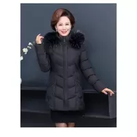 迪鲁奥(DILUAO)40岁50岁妈妈婆婆穿棉服2021新款妈妈秋冬装外套中年中老年人女短款50岁