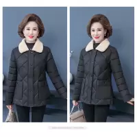 迪鲁奥(DILUAO)40岁50岁妈妈穿的妈妈冬装2021新款秋冬季外套中年女小潮棉服