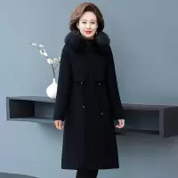 迪鲁奥(DILUAO)40岁50岁妈妈穿的妈妈中长款2021新款中老年女装服秋冬装外套