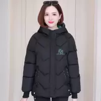 迪鲁奥(DILUAO)40岁50岁妈妈穿的棉服妈妈冬装2021新款洋气中年女装秋冬大码连帽外套