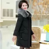 迪鲁奥(DILUAO)40岁50岁妈妈穿的棉服妈妈款冬装外套中长款中老年女高贵老年人洋气新