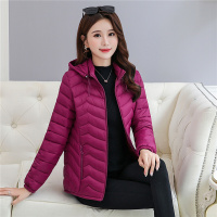 迪鲁奥(DILUAO)40岁50岁妈妈穿的轻薄女大码女短款冬装中老年妈妈装时尚外套棉服