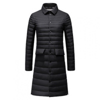 迪鲁奥(DILUAO)40岁妈妈穿的羽绒服轻薄款服女中长款2021新款韩版直筒型大码POLO领长外套潮