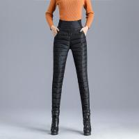 迪鲁奥(DILUAO)40岁50岁妈妈穿的裤棉裤女外穿2021新款冬季保暖加厚高腰显瘦修身弹力铅笔裤