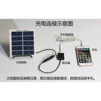 古达 5v2.5w太阳能电池板500ma发电板手机充电宝户外充电器6VDIY光伏板