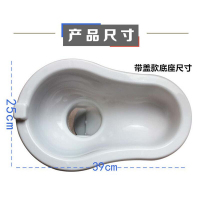 古达简易马桶装修施工临时马桶临时蹲便器防臭带盖带盖马桶双重防臭橙色黑底