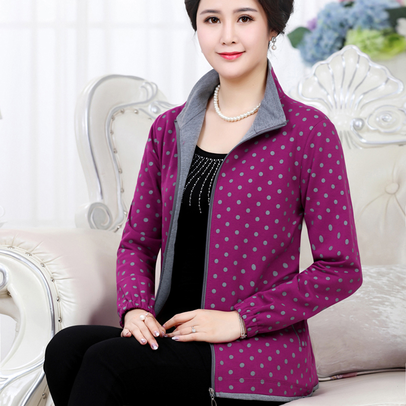 902新款天天特价大码妈妈装春装外套中老年女装上衣中年女装春秋风衣