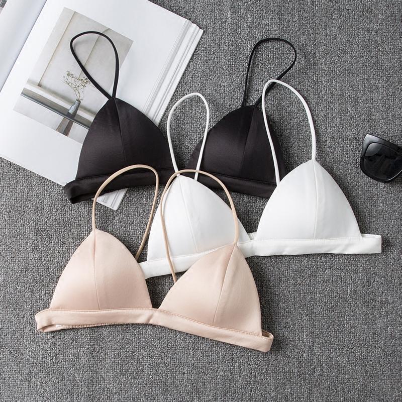 902新款细肩带抹胸裹胸内衣吊带背心女带胸垫防走光美背背心打底内衣