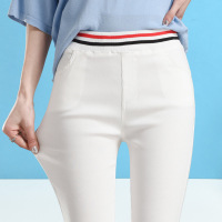 顺崇2018新款打底裤女外穿黑色女士裤子高腰小脚裤春春款长裤