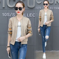 顺崇2018刺绣棒球服女春韩版学生bf宽松2018春季新款百搭立领上衣短外套