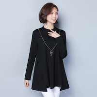 顺崇2018大码春季女装胖mm新款胖妹妹显瘦长袖连衣裙6820