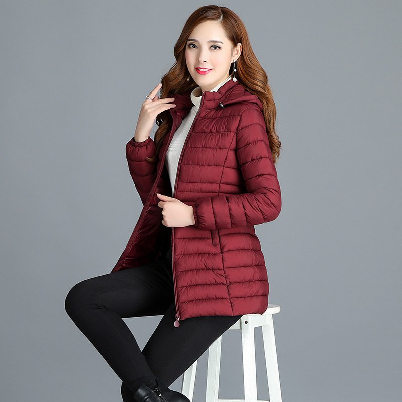 顺崇2017冬季棉衣女新款韩版显瘦棉袄大码气质简约轻薄保暖棉服女外套