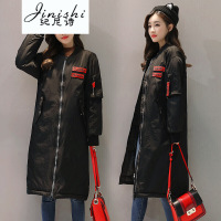 纪尼诗女装2018新款羽绒服女韩版休闲风衣棒球服宽松女加厚外套