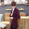 男士小西服青少年韩版修身中长款小西装学生新款男装薄外套风衣潮