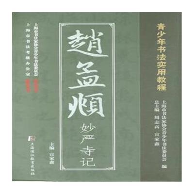 正版书籍 赵孟頫妙严寺记(青少年书法实用教程) 9787811214086 上海浦江教