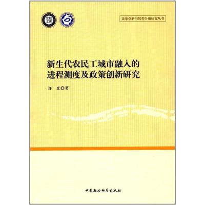 正版书籍 新生代农民工城市融入的进程测度及政策创新研究 9787520303804