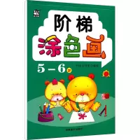 正版新书]阶梯涂色画 5-6岁卡迪工作室9787540153151