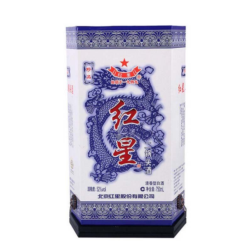 红星二锅头52度珍品青花瓷清香型白酒750ml*6瓶白酒整箱（新老包装随机发货）图片