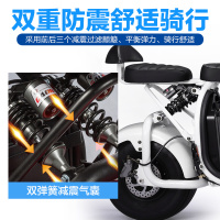 哈雷电动摩托车电瓶车双座成人两轮踏板跑车自行车M6前后双气囊减震55km锂电轰鸣版
