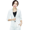 qma新款白色小西装女外套短款 修身2017新款黑色七分袖职业装套装夏薄款定制