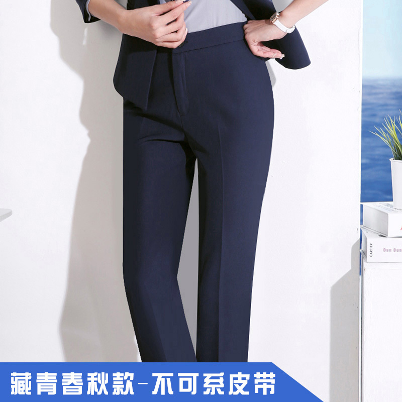 bw9新款西裤女职业正装裤子直筒工作裤女夏季黑色西装裤女长裤春秋工装裤定制