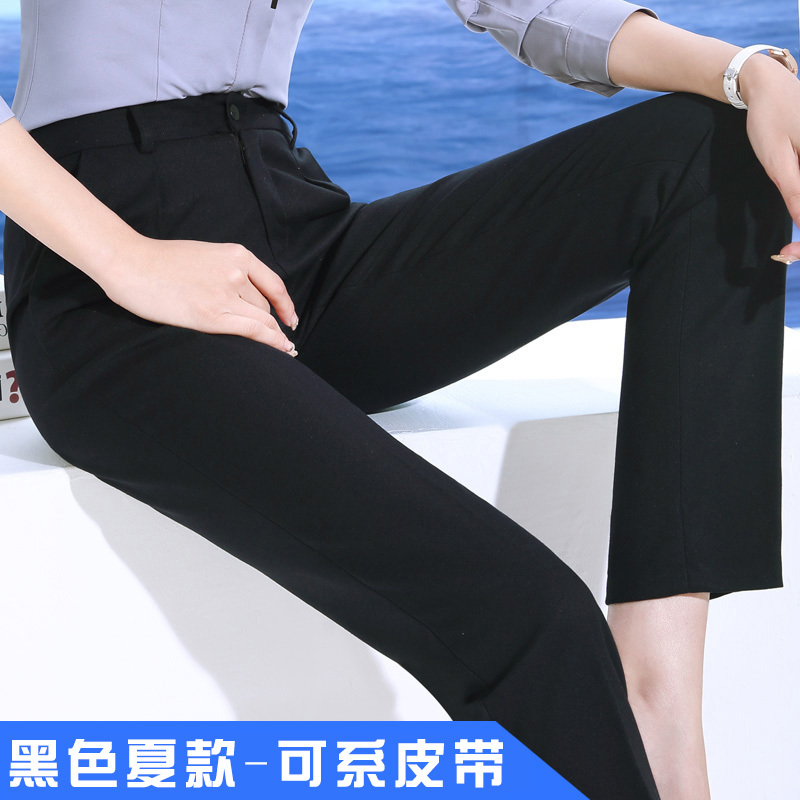 bw9新款西裤女职业正装裤子直筒工作裤女夏季黑色西装裤女长裤春秋工装裤定制