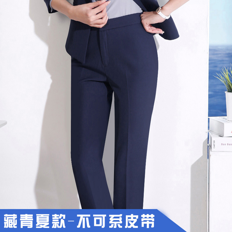 bw9新款西裤女职业正装裤子直筒工作裤女夏季黑色西装裤女长裤春秋工装裤定制