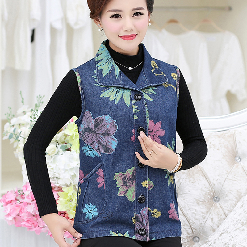 qma新款【天天特价】中老年女装马甲春秋