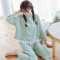 qma新款韩版睡衣女春秋季棉长袖甜美可爱清新学生薄款可外穿家居服套装定制