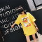 bw9新款夏季卡通跳跳虎T恤bf风短袖中长款休闲破洞衣服女宽松韩版学生潮定制