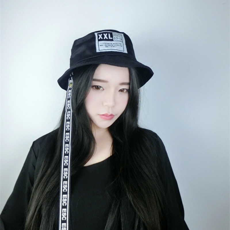 Sexemara帽子bw9新款中国有嘻哈鬼卞同款长带子xxl日系平顶渔夫帽黑色男士盆帽女士帽定制 价格图片品牌报价 苏宁易购启萌男装服饰专营店