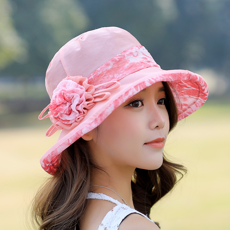帽子女夏韩版帽子女潮可折叠太阳帽防晒女士遮阳帽夏天出游百搭定制