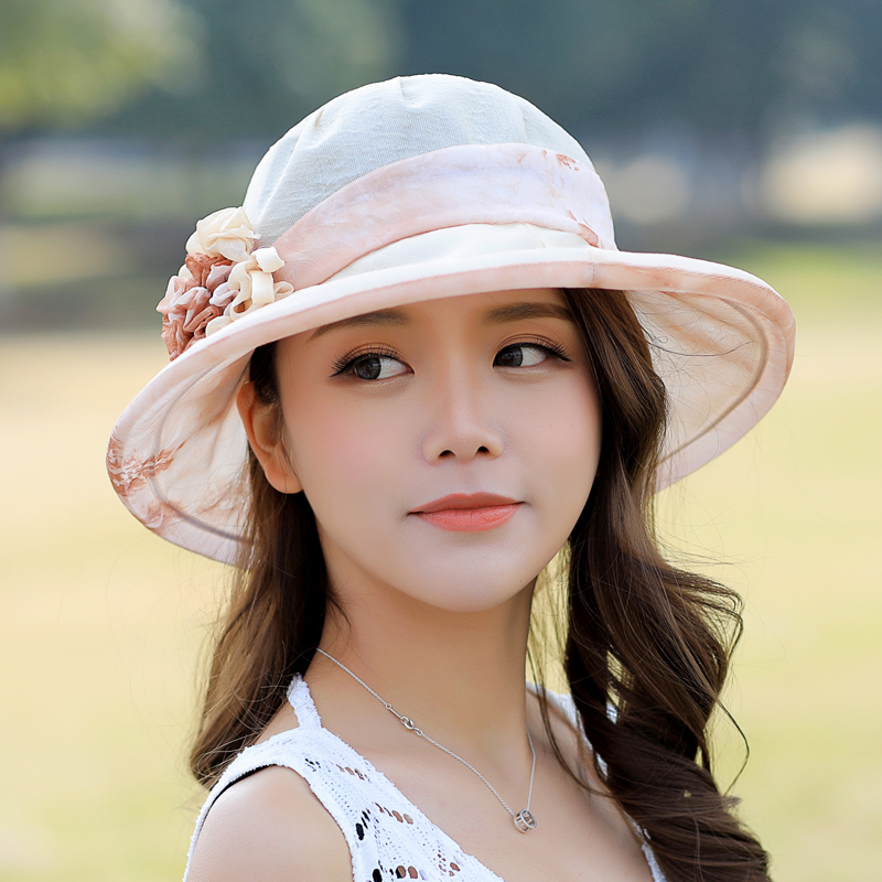 qma新款帽子女夏韩版帽子女潮可折叠太阳帽防晒女士遮阳帽夏天出游