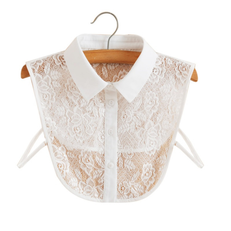 女式假领子白色假领子女衬衫假领衬衣领黑白色蕾丝假领定制