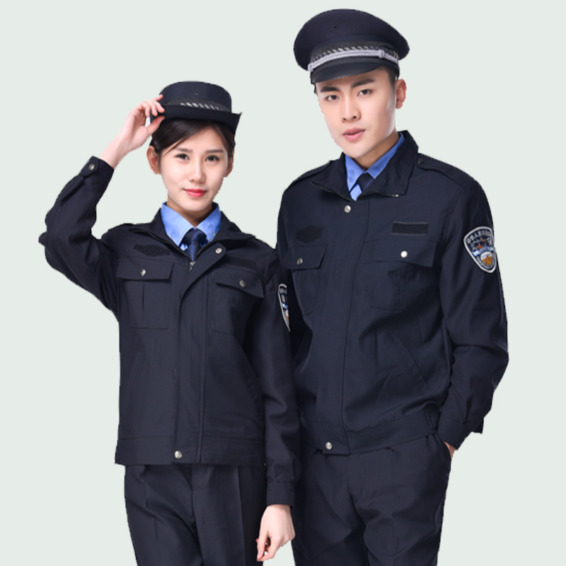 qma新款保安服春秋套装男保安制服执勤服小区物业长袖保安工作服安保