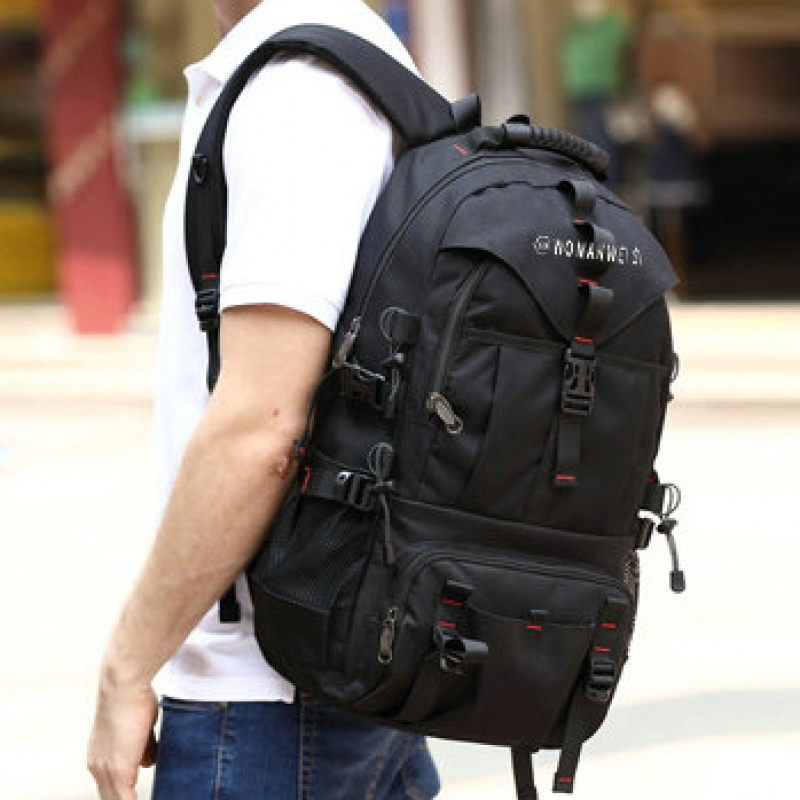 背包双肩包男大容量旅行包登山包运动户外休闲潮旅游男士定制