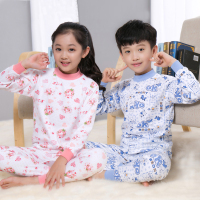 俏果儿(Qiaoguoer)儿童内衣套装纯棉3-16岁男童女童秋衣秋裤中大童棉毛衫宝宝家居服