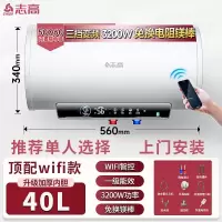 志高(CHIGO)上门安装电热水器家用卫生间洗澡50升储水式小型_40升手机预约一级能效三档变频上门安装