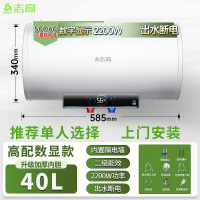 志高(CHIGO)上门安装电热水器家用卫生间洗澡50升储水式小型_40升出水断电单人上门安装