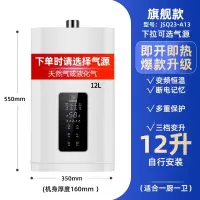 纳丽雅(Naliya)雪白燃气热水器电家用天然气恒温强排式12升液化气平衡式煤气_12升变升自行安装天气温度低使用液化气